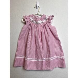 Lil Cactus Easter Embroidery Dress 12-18 Months